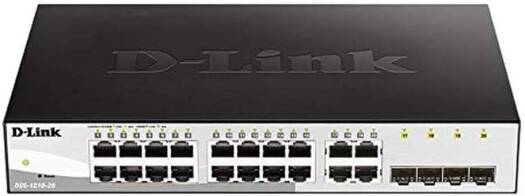 D-Link DGS-1210-20 — Гигабитный веб-умный коммутатор, 20 портов, 4 гигабитных порта SFP