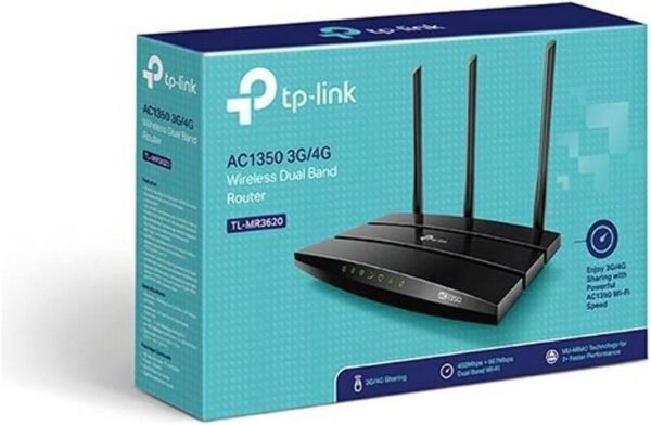 TP-Link TL-MR3620 — 1360 Мбит/с, двухдиапазонная беспроводная связь 3G/4G, Wi-Fi AC1350