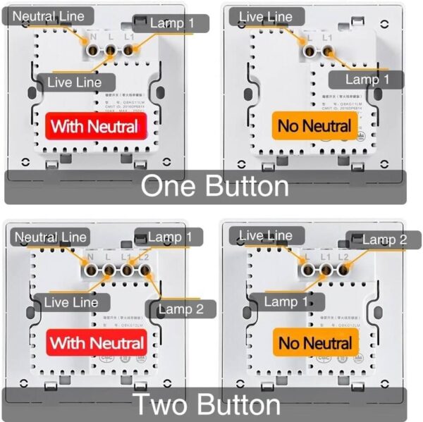 Aqara Smart Switch D1 — Zigbee 3.0, без нейтрали, одинарный переключатель