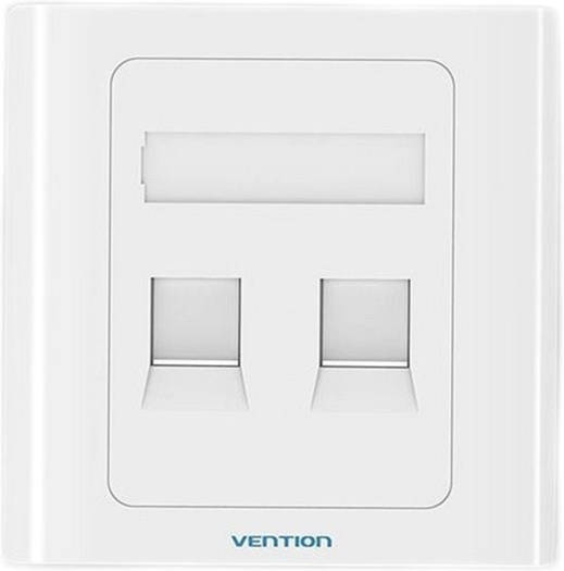 Vention 2 Port Keystone Jack Wall Plate — тип 86, огнестойкий материал премиум-класса, эстетически тонкий