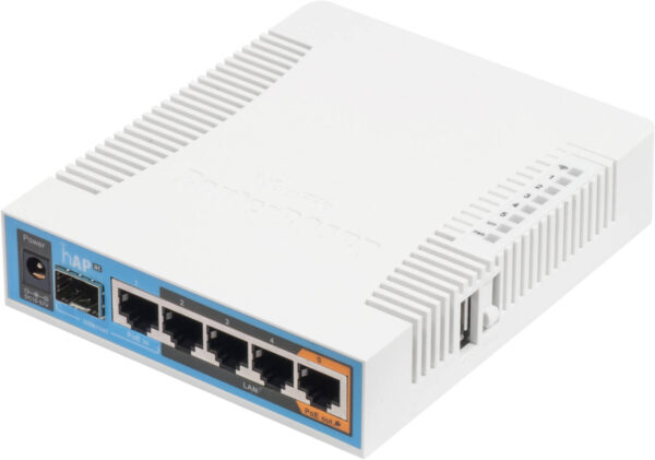 MikroTik hAP ac — тройная цепь 2,4 ГГц и 5 ГГц, ЦП 720 МГц, 5 портов Gigabit Ethernet