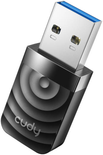 Cudy WU1300S — Адаптер AC1300 Wi-Fi USB 3.0, двухдиапазонный Wi-Fi 5 ГГц и 2,4 ГГц, ан