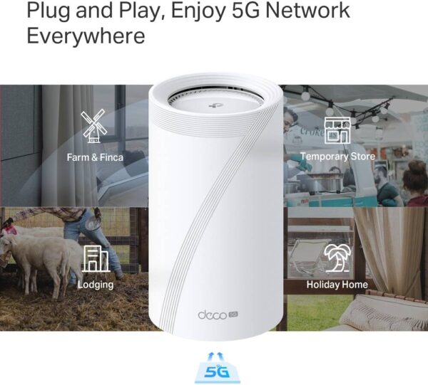 TP-Link Deco BE65-5G — система WIFI 7 для всего дома BE9300, беспроводной трехдиапазонный WiFi со скоростью до 11