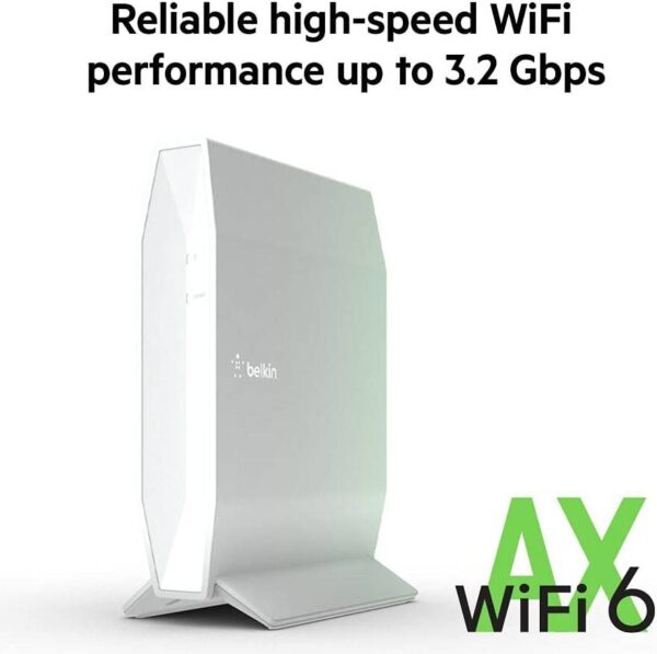 Belkin RT3200 — WiFi 6 (AX3200), быстрый беспроводной двухдиапазонный доступ для потоковой передачи и игр, родительски