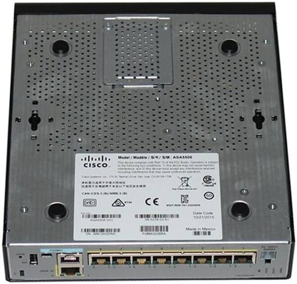 Cisco ASA5506-K9 — Межсетевые экраны нового поколения ASA серии 5500-X, 8 портов Gigabit Ethernet, фильтрация URL-адрес