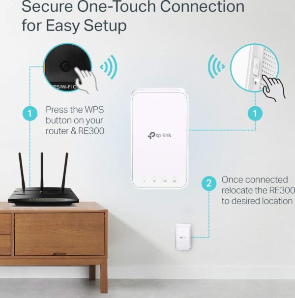 TP-Link AC1200 One Mesh — Простая установка, Компактный дизайн, Усилитель сигнала WiFi