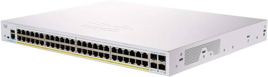 Cisco Business CBS350-48P — 48 портов GE, поддержка PoE до 370 Вт, 4 восходящих канала SFP 1G