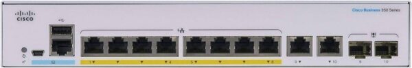 Cisco Business CBS350-8P-2G — 8 портов GE, PoE, Комбинация 2x1G