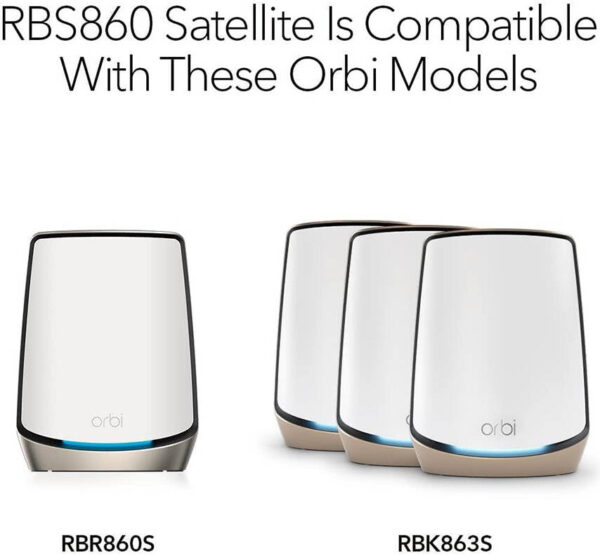 Netgear Orbi RBS860 AX6000 — трехдиапазонный Wi-Fi, 6 Mesh, скорость Wi-Fi до 6 Гбит/с