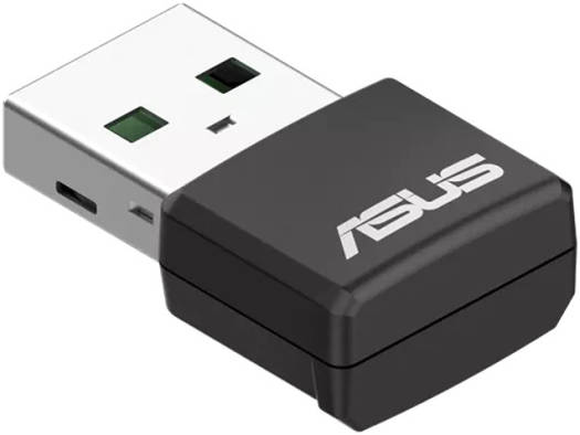 ASUS USB-AX55 Nano AX1800 — двухдиапазонный USB-адаптер WiFi 6, скорость передачи данных 1,8 Гбит/с, сверх